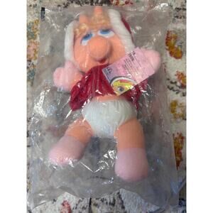 Vintage 1987 Miss Piggy McDonald’s Plush Toy Baby Piggy Muppets NIP